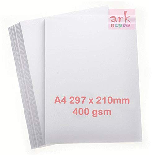 ARK Druckerpapier, A4, Weiß, 400 g/m², sehr dick, 50 Blatt