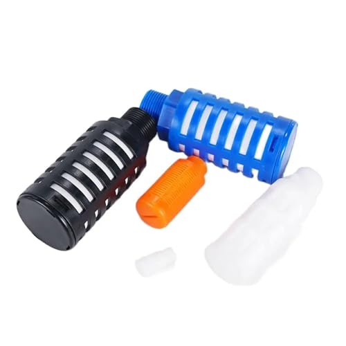 TaoHHU 1 Stück 5 Stück 10 Stück 1/8 Zoll 1/4 Zoll 3/8 Zoll 1/2 Zoll Thread Plastic Pneumatic Muffler Air Solenoid Ventil Exhaust Silencer Noise Reduction Filter (Blue PSL-01,1 PCS)
