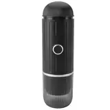GLOGLOW USB -Kaffee Tragbare USB -Heizung für das Reisecamp Büro ABS + 304 in Edelstahl Integrierte Lithiumbatterie 80 Ml Wassertankkapazität (BLACK)