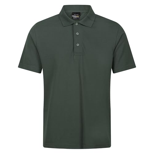 Regatta Professional Herren Mens Pro 65/35 Short Sleeve Polo T Shirt Polohemd, dunkelgrün, 4XL