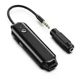 OQIMAX Bluetooth 5.0 Audio Adapter, 2 in 1 Sender Empfänger Klinke 3,5 AUX für Kopfhörer, Low Latency & Lärmminderung, Receiver für Stereoanlage, Auto, TV, Tablets