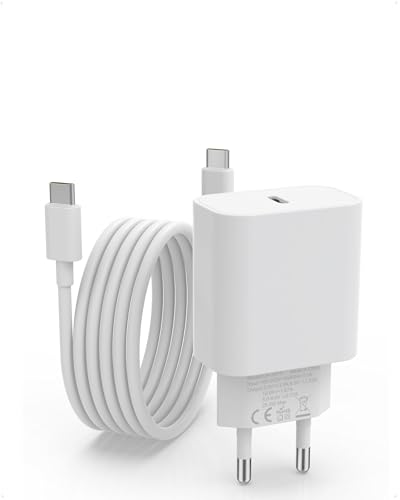 Apple MFi Zertifiziert USB C Ladegerät und iPhone ladekabel für iPhone 16/15 Pro Max 15/16 Plus iPad air pro Schnellladegerät usbc Stecker Schnellladekabel USB c Power Adapter(Weiß, 1pack)