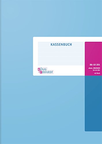 König & Ebhardt König und Ebhardt König & Ebhardt 8610201 Geschäftsbuch / Kassenbuch (A4, Einnahmen/Ausgaben, 80g/m², 40 Blatt Drahtheftung)