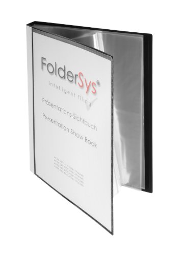 FolderSys Sichtbuch DIN A4, incl. 40 Hüllen, schwarz, VE 1 St., 2501430