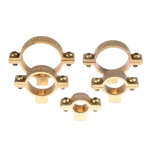 1 stück Fit 15mm 22mm 28mm 35mm 40mm AD Rohr Messing M10 Rohr Klemme Halterung Unterstützung Aufhänger Feste Sanitär Wasser Ersatz Teile(28mm Range 26-28mm)