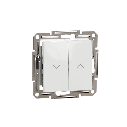 Schneider Electric Asfora EPH1370121D Rolladentaster 10 A-250 V Unterputz,Jalousietaster,Steckklemmen, Weiß