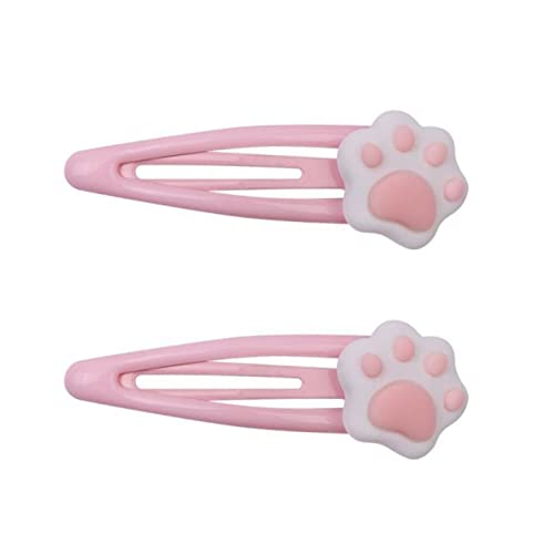 Harajuku Haarspange mit Cartoon-Katzenpfoten-Dekor, Haarnadel für Damen, hübscher Charm-Haarspange, Ästhetik, Y2K-Haar-Accessoires, Haarspange für Damen, dünnes/dickes Haar, Haar-Styling, Cartoon, 2