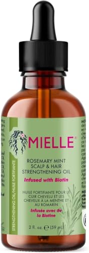 Mielle, Natural Organics, Rosmarin-Minze, Kopfhaut- und Haarstärkungsöl, 59 ml, Packung mit 1 Flasche, versiegelte Verpackung