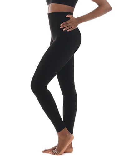 TONEST Shapewear Damen - Shaping Leggings - High-Waist - Bauchweg Hose - hohe Taille - formt Bauch, Beine, Po - 4000-MS-CC (L, Schwarz)