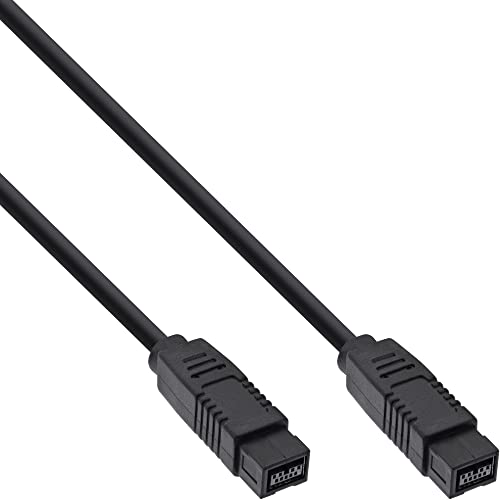 InLine 39903 FireWire Kabel, IEEE1394 9pol Stecker / Stecker, schwarz, 3m