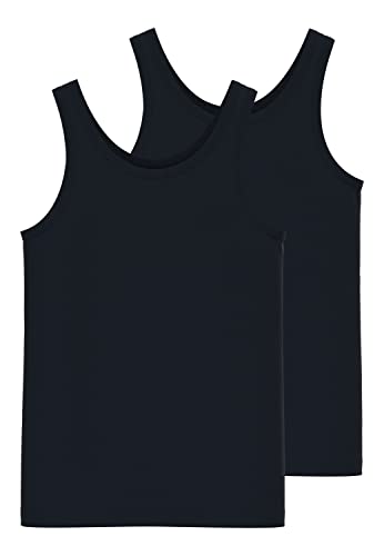 NAME IT Mädchen NKFUU Tank TOP 2P NOOS Hipster, Black, 158/164