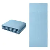 Good Nite Klappbare Yogamatte rutschfest Tragbare Fitnessmatte Faltbar Leicht Gymnastikmatte Pilates Sport Reiseyogamatte 183 x 61 x 0.6 cm (Blau)