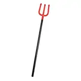 112cm Devil Gabel Abnehmbarer Plastik Tonhöhe Gabel Teufel Dreizack Schwarz Rot Halloween Requisit Waffe Horror Kostüm Verkleidung Zubehör Damen Herren