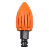 Hsthe Sea Kanalreinigungsdüse, The Water Rocket, Kanalisations-Hochdruckreiniger-Düse, Schnellanschluss-Abflussreinigungs-Wasserdüse, passend für Gartenschlauch (orange)