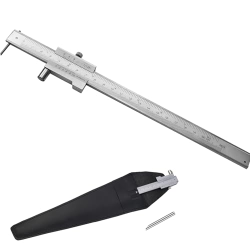 VZXZXE Edelstahl Markierungswerkzeuge Parallel gekreuzter Messschieber 0–20 cm Metrische Imperiale Lesung Messschieber Analog Schieblehre Analog Schublehre Messlehre