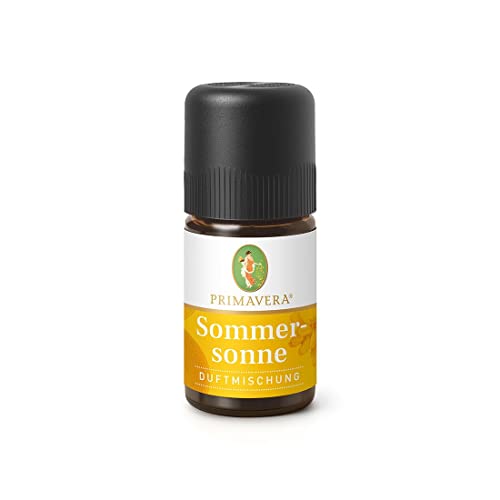 PRIMAVERA Duftmischung Sommersonne 5 ml - Neroli, grüne Mandarine und Orange - Aromaöl, Duftöl, ätherisches Öl Aromatherapie - erheiternd - vegan