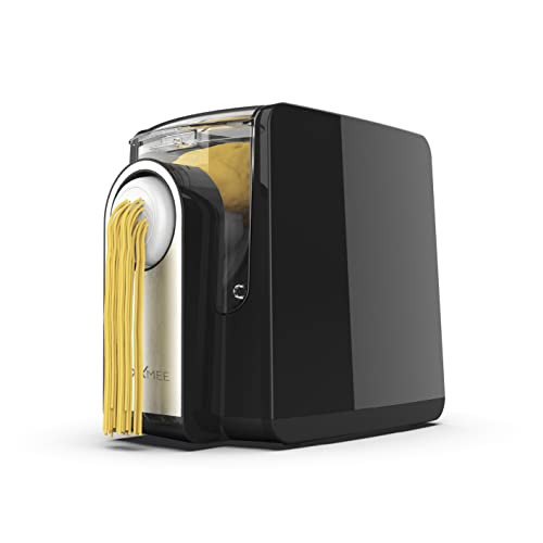 MAXXMEE Pasta Maker mit 7 Formscheiben für verschiedene Pastasorten | Einfache Herstellung frischer Pasta | Digitiales Bedienfeld und Countdown-Funktion | 30,7 x 19,8 x 26,3 cm [PP, Silikon, PVC, ]