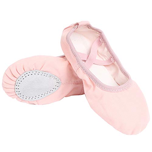 Flyd Ballettschuhe Gymnastikschuhe Ballettschläppchen Mädchen Ballerinas Tanzschuhe Kinder Schläppchen, 31 EU, Hellrosa