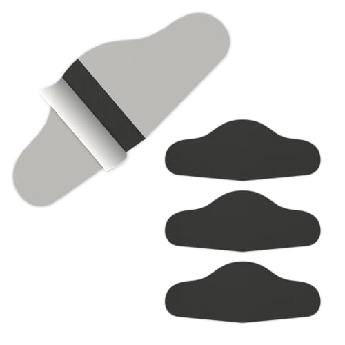 Fersenloch Schutz und Reparatur (HEEL HOLE PREVENTER) Patches zum Einkleben. Verhindert und repariert Löcher an der Ferse. Für Sneaker und Schuhe mit Mesh-Gewebe. (Schwarz, 4 Stk. SPARPACK)