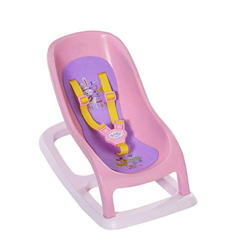 BABY born Schaukelstuhl für 43cm Puppe - Mit Sicherheitsgurt - Leicht für Kleine Hände, Kreatives Spiel fördert Empathie & Soziale Fähigkeiten, für Kleinkinder ab 3 Jahren