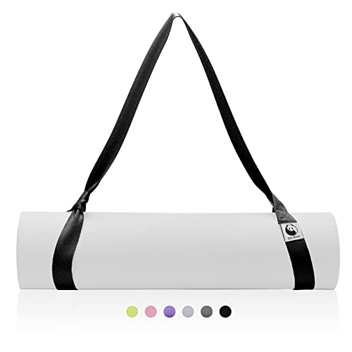 Slim Panda Tragegurt Yogamatte aus Baumwolle, Verstellbare Yogamatten-Carrying Strap für alle Yogamatten Größen, Elastisch Yoga Gurt für Pilates,Dehnen und Fitness