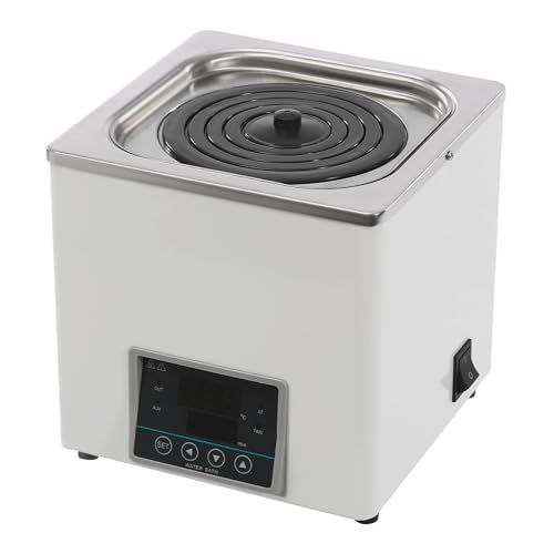 Labor Wasserbad Heizgerät Temperaturregler Edelstahlbehälter Tischgerät Heizplatte Wasserbad 3L Kapazität 220V 300W für chemische Experimente Flüssigkeitserwärmung