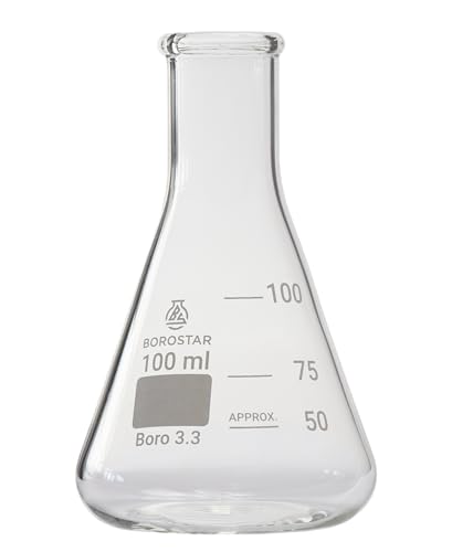 Borostar Erlenmeyerkolben (Boro 3.3), mit Graduierung, enghalsig, 100 ml
