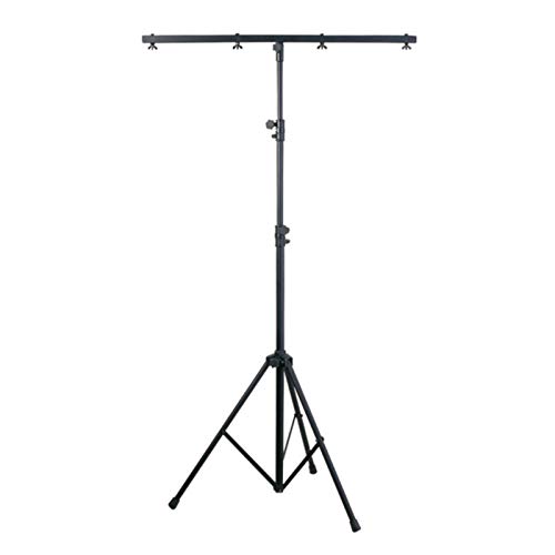 LightmaXX LS-5 Stahl Lichtstativ, 2.5m Höhe, 30Kg Belastbarkeit, inklusive T-BAR, TÜV-geprüft, Ideal für Scheinwerfer und Effekte