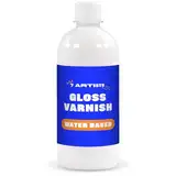 7 Artists Acryllack Transparent 500 ml Klarlack Glänzend | Firnis für Acrylfarben | Klarlack für Acrylfarben | Varnish for Acrylic Painting | Klarlack Wasserfest | Acryl Glanzlack | Gloss Varnish