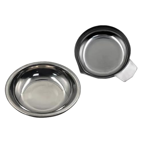 2 x Edelstahl-Wiegeplatten für elektronische Waage, Geschirr für Schmuck und Küche, einfache Wartung