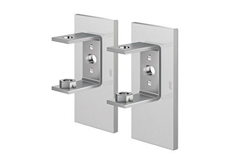 ZACK 40396 Linea Matt Wall Bracket with Adhesive Attachment, Set of 2 by Zack