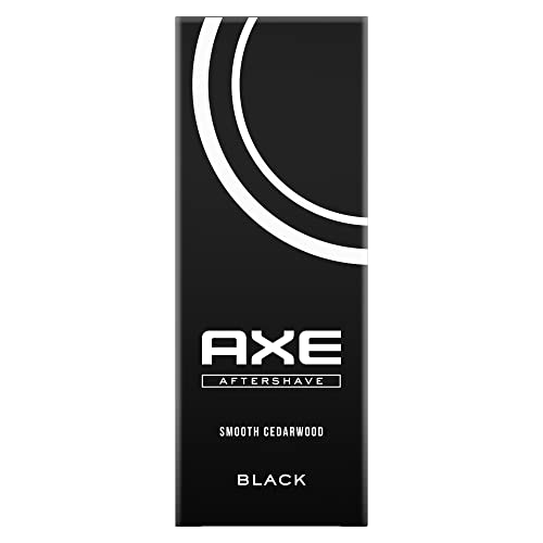 Axe Aftershave Black für gepflegte Haut mit würzig-maskulinem Duft nach Zedernholz und gefrorener Birne 100 ml 1 Stück