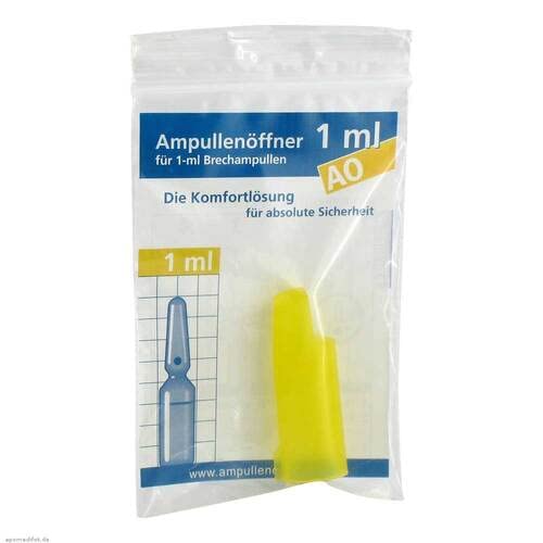 AMPULLENÖFFNER f.1 ml Brechampullen 1 St