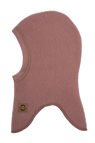 Mikk-line Wolle Fullface Burlwood 98/104 | Oeko-TEX Standard 100 | Schlupfmütze Kinder Wolle | Balaclava Kinder | Schalmütze Kinder Im Einem Unisex-Design