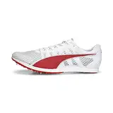 PUMA Herren Evospeed Distance 11 Track and Field Shoe, White Red-Metallic Silver, 42 EU