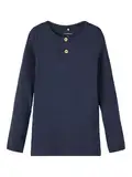 NAME IT Jungen Nmmkab Ls Top Noos Top, Dark Sapphire, 104