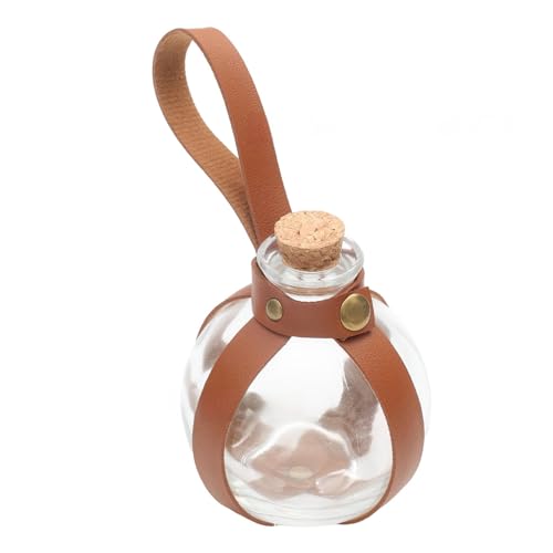 GMBYLBY Hexen Zauberer Dunkle Magische Flasche Mittelalterliche Glasflasche Mit Korkverschluss Halloween Kostüm Cosplay Zubehör