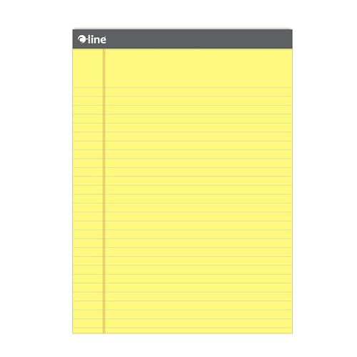 C-Line Rechtsblock, breit liniert, 50 Blatt, gelb (25106)