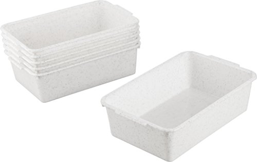 Kigima Haushaltswanne Allzweckwanne 6er Set 1,8l 25x16x7 cm Granit