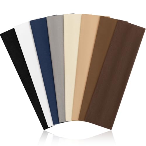 Tumurup Stirnband Damen Sport 8 Stück Haarband Damen 6cm Haarbänder Herren Elastisch Headband Sommer Schweiß Weich Antirutsch Hairband Mode-Accessoires für Kosmetik Workout Yoga Laufen Fitness Gym