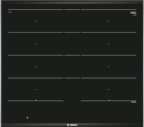 Bosch PXY675DC1E Serie 8 Induktionskochfeld (autark), 60cm breit, FlexInduction freie Platzwahl, MoveMode voreingestellte Leistungsstufen, PerfectFry Bratsensor, PowerBoost schnelleres Kochen, ReStart