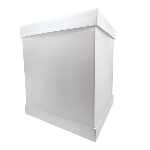 Bäckerei Spiegelhauer Torten-Karton hoch 37x37x45 cm I Tortenverpackung hoch aus Kartonage I Tortenbehälter Tortenschachtel zum Transportieren