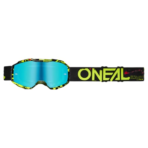 O'NEAL B-10 Youth Goggle ATTACK V.24 black/neon yellow - radium blue