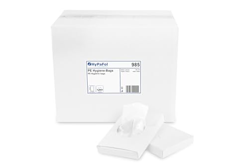 Nachfüll-Hygienebags für Hygienebagspender | 25x30 (750 Stück) PE-Hygienebags | zur praktischen und hygienischen Entsorgung von Hygieneartikeln |passend zu den Spendern der Sets HY-88584 und HY-88585