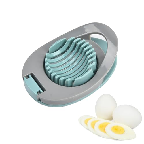 Eierschneider,Kunststoff Egg Slicer,Eierschneider Edelstahl Schneiddrähte,Eier Schneider Multifunktionaler,Profi-Eierteiler Trenner,Eischneidewerkzeug für Eier,Kiwi,Erdbeeren,Weiche Speisen