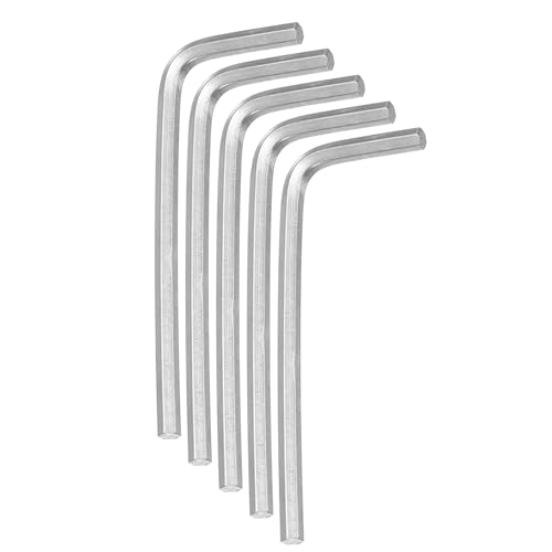 QUARKZMAN 5 Stück Innensechskantschlüssel-Set 2,5 mm Edelstahl L-Form Sechskant Metrische Schraubenschlüssel Reparaturwerkzeug für Heimwerker Fahrrad Motorradreparatur