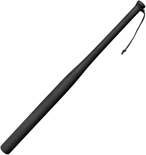 Victorer Baseballschläger aus Holz mit Paracord Handschlaufe, Verschiedene Arten, Baseball Schläger aus Massivholz (Schwarz)