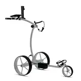 tour made RT-630S Golftrolley Elektrisch I Dual Motor I Lithium Akku I 27-36 Loch I Golf Elektrotrolley I Deutsche Markenqualität (630S-silver-silver)