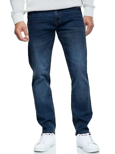 Indicode Herren INSantino Jeanshose aus 99% Baumwolle | Denim Stretch Jeans Männer Rinse Wash 32/32