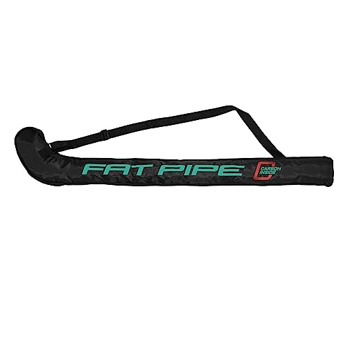 Fat Pipe Floorball/Unihockey Schlägertasche | Satellite Air Senior | Black/Coral Green für 1-3 Schläger bis Schaftlänge 104 cm